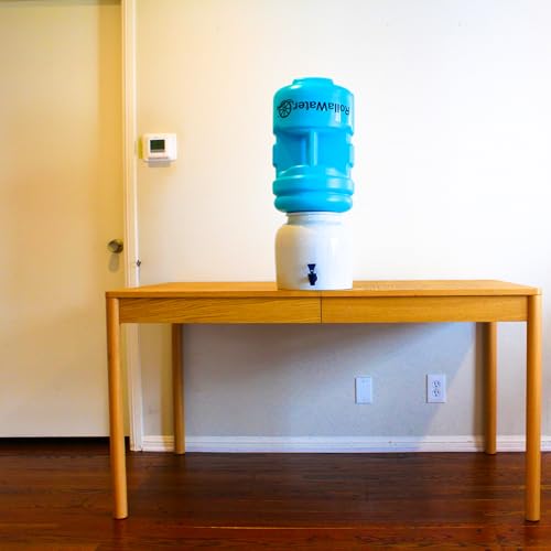 5 Gallon Rolling Water Jug – Portable Hydration Container with Built-In Wheels & Retractable Handle, BPA-Free HDPE, Easy to Roll Instead of Lift