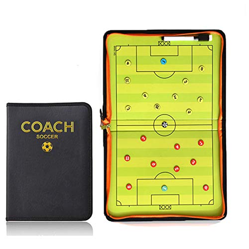 Pure Vie Portable Magnetic Soccer Coaching Board Football Tactics Clipboard | Soccer Strategy Whiteboard for Coaches Training and Matches, Dry Erase Board with Magnet, Pen Football Sport Coach Must Haves - color: 16.54'' X 11.02''