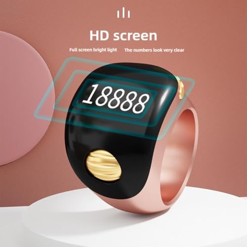 Smart Tasbih Zikr Rings, Interchangeable Tasbih Counter Rings, Adjustable Ring Finger Counter, APP Support Digital Counter Prayer Reminder Rings (Green) - color: Green
