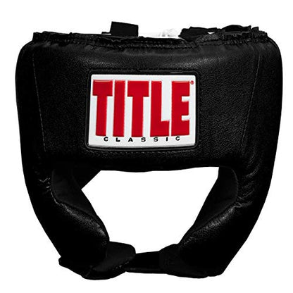 TITLE Boxing Classic USA Competition Headgear - Protective Gear for Sparring and Martial Arts, USA Boxing Approved - color: Black, size: Large