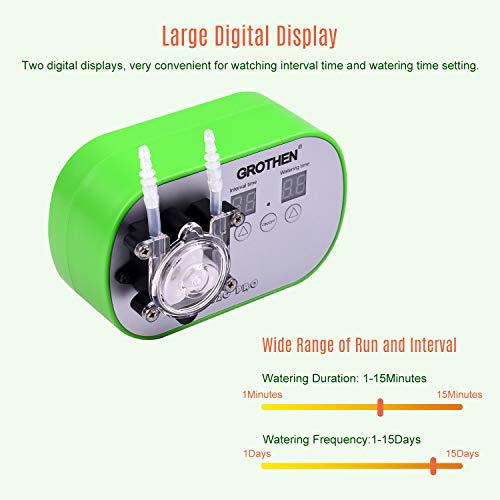 HUIOP Timed Dosing Peristaltic Pump Metering Pump Smart Watering Device Amount Timing Control with 5 Meter Hose 160ml/min for Aquarium Laboratory Home Office,Dosing Peristaltic Pump