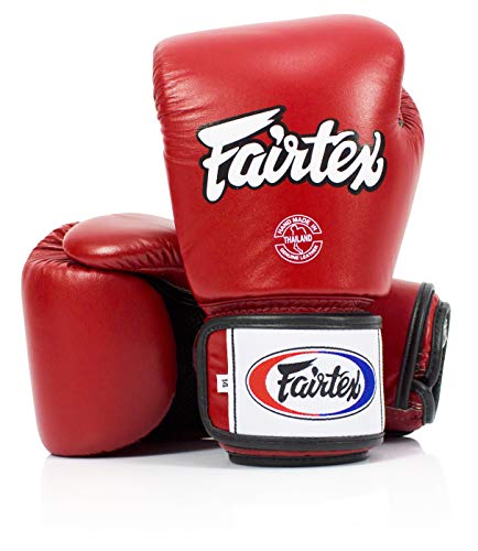 Fairtex BGV1BR Boxing Gloves & Deodorizer Set | Breathable, Shock Absorbent Muay Thai Gloves with Odor Neutralizing Inserts | Perfect for Boxing, Kickboxing, MMA, & Fitness