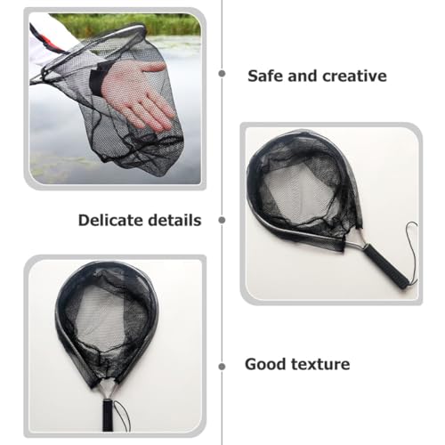 BESPORTBLE Portable Wear-Resist Fishing Net Basket Soft Mesh Lightweight Handheld for Outdoor Fishing and Diving Fish Gear