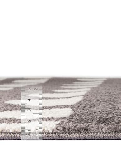 Rugs.com Whimsy Kids Collection Rug – 4x6 Dark Gray Medium-Pile Rug Perfect for Entryways, Kitchens, Breakfast Nooks, Accent Pieces - color: Dark Gray, size: 4' x 6'