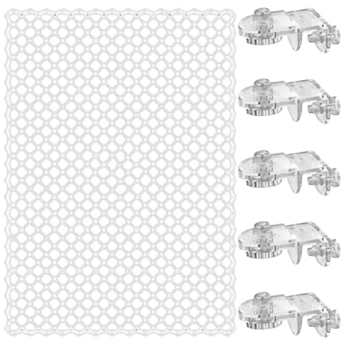 Clear Netting Aquarium Covers with 5 Fixed Clip for Fish Tanks and Easy Installation