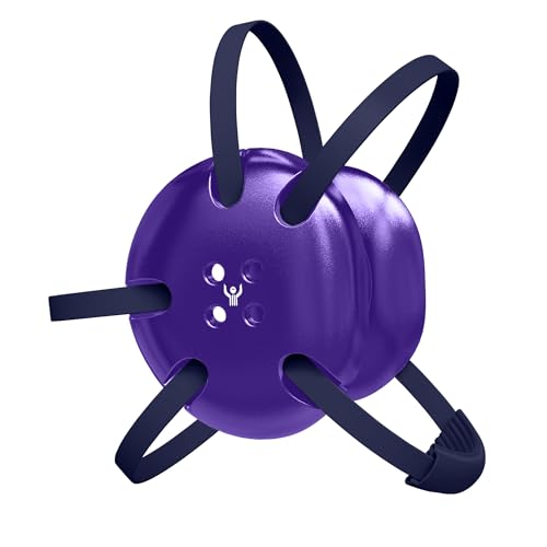 Great Call Athletics | Wrestling Classic Headgear | Earguard Adult Grappling Head Gear | Adjustable Ear Guards Navy Straps - style: Purple w/ Navy Straps