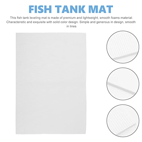 POPETPOP Reptile Aquarium Mat Thickened Non- Fish Tank Bottom Pad Cushioning Mat for Heat Absorption and Reduction for Home Aquariums - color: White