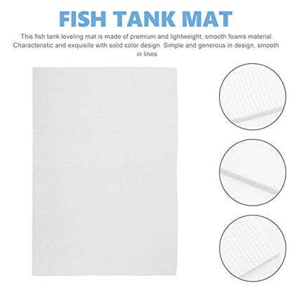 POPETPOP Reptile Aquarium Mat Thickened Non- Fish Tank Bottom Pad Cushioning Mat for Heat Absorption and Reduction for Home Aquariums - color: White