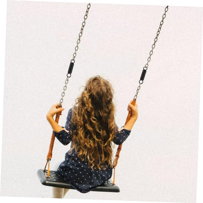 1Set Heavy Duty Porch Swing Spring Set Durable Metal Kit with Rotation Adapter Ring for Comfortable Hanging Chairs Hammocks Punching Bags for Use