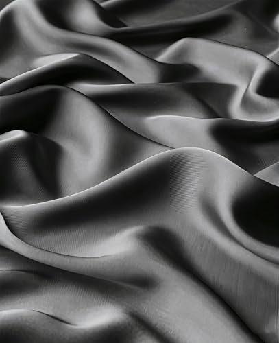 Lina & Lily Luxury Satin Hijab Head Scarf Shawl Wrap for Muslim Women Extra Long - color: Dark Gray