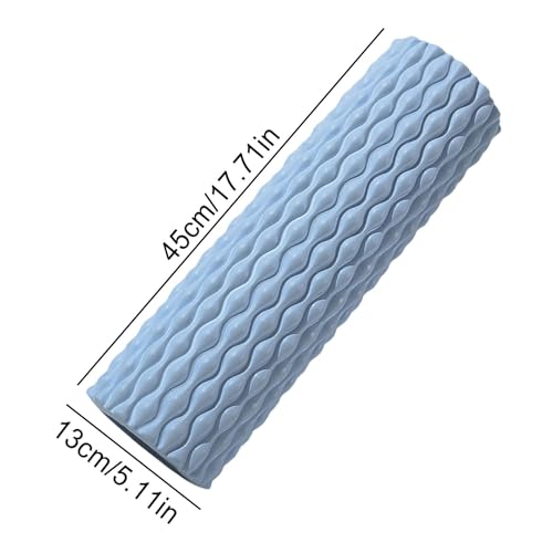 Sports Foam Roller - High-Density Muscle Massager, Deep Tissue Trigger tharapy | Ideal for Physical tharapy, Yoga Pilates and Exercise Recovery, Relieve Muscle Soreness and Improve Flexibility - color: Blue