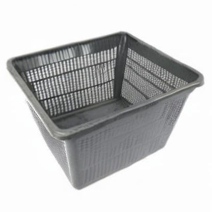 PondH2o 7 Inch (18cm) Square Plastic Slotted Mesh Baskets for Water Garden Pond Pond Plants or Flowers | Value 6 Pack, Aquatic Planting Nets Pots for Ponds, Aquariums, Aquaponics, Hydroponics