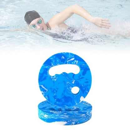Menolana Water Exercise Discs Pool Resistance, Swim Discs Lightweight Buoyancy EVA Foam Aerobic Equipment for Water Workout Beach Pool - color: Blue White