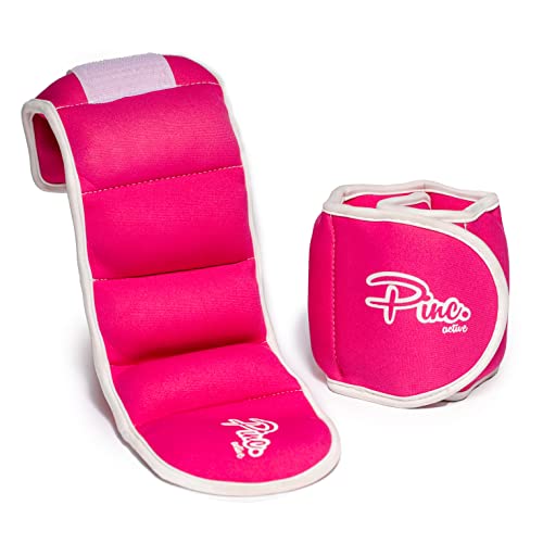 Ankle Weights Set - 0.5lb, 1lb, 2lbs, 3lbs, 4lbs, 5lbs, 8lbs and Adjustable Sets - for Women, Men and Kids - color: Pink, style: 0.5lb each (1lb pair)