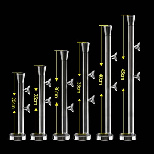 Aquarium Feeder Tube Multiuse Easy Installation Clear Feeding Tube Shrimp Feeder for Reptiles Turtle Home, 45cm