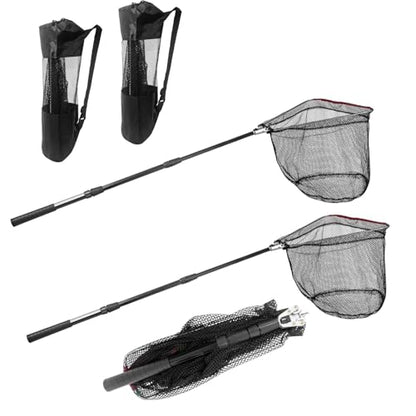 Portable Telescopic Fishing Net with Handle and Storage Bag