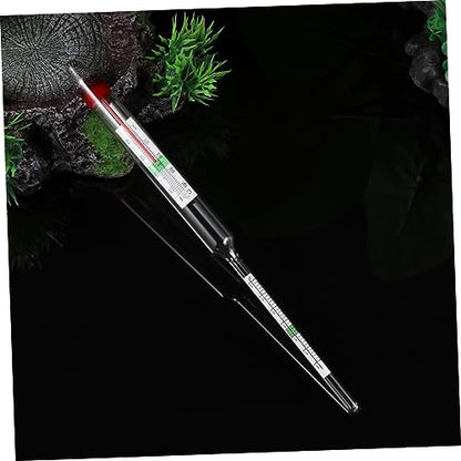 COLLBATH 2pcs Fish Tank Meter Aquarium Hydrometer Glass Floating Areometer for Big Fish Tank Water Testing