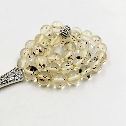 Tasbih Resin 33 Beads Bracelet Islamic Rosary Bead misbaha Muslim Eid Gift (10mm x 33 Beads) - size: 10mm x 33 beads