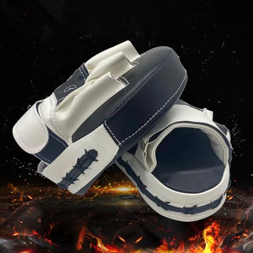 Boxing Strike Shield and Kickboxing Training Hand Pads, Upgraded Thickened Black and White Hand Targets for Martial Arts Sparring and Muay Thai Practice