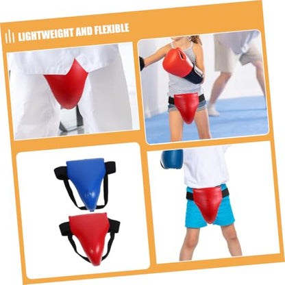 2pcs Groin Protector Boxing Crotch Guard Lightweight Breathable Combat Sports Training Gear for Taekwondo Kickboxing Safety