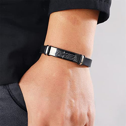 ForeverWill Adjustable Ayatul Kursi Quran Verse in Arabic Islamic Allah Protection Bracelet Bangle for Women Men Holy Quranic Verse Engraved Religious Jewelry for Protection