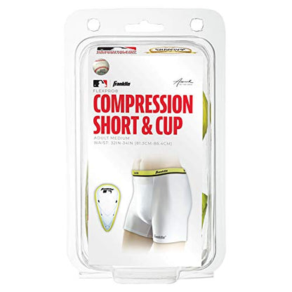 Franklin Sports Compression Sliding Shorts - Adult + Youth Baseball Compression Underwear with Cup Pocket - style: Adult Medium
