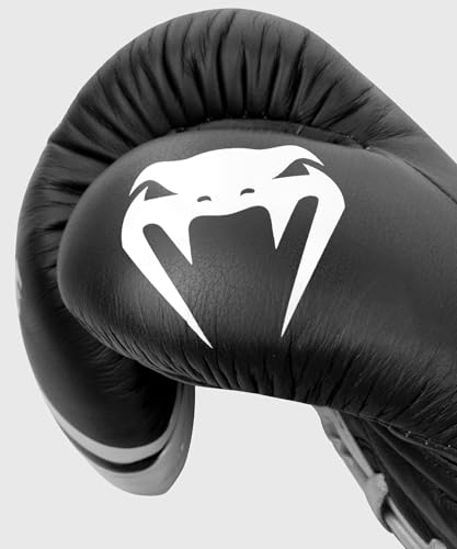 Venum Shield Pro Boxing Gloves - color: Black/White, size: 10oz XL, style: Laces