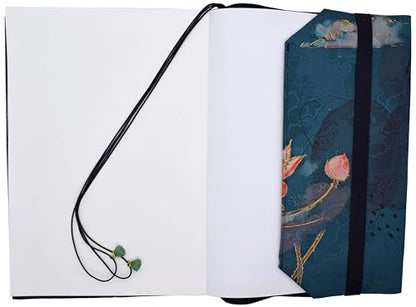 BLBMH 10x7 Fabric Book Covers for Hardcover Paperbacks Bible - Lotus - color: Lotus a