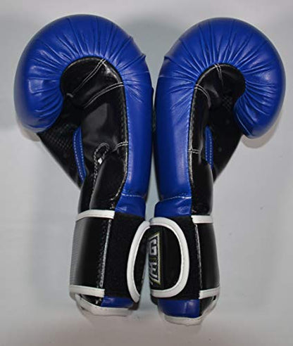 Gym Training Stand-Up Boxing Gloves - color: Blue, size: Large weighs 16oz