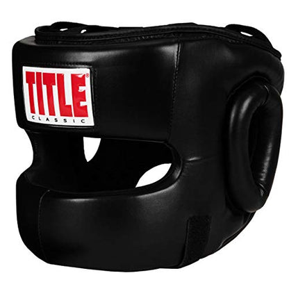 Title Classic Face Protector Headgear - Boxing Headgear, MMA Gear, Headgear, Sparring Gear, Headgear Boxing, Sparring Boxing Head Gear, Sparring Headgear, Muay Thai Headgear - size: Adult