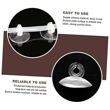 GANAZONO 25pcs Aquarium Airline Holder Cups Tubing Support for Fish Tank Accessories for Shrimp Breeders and Aquarium Enthusiasts