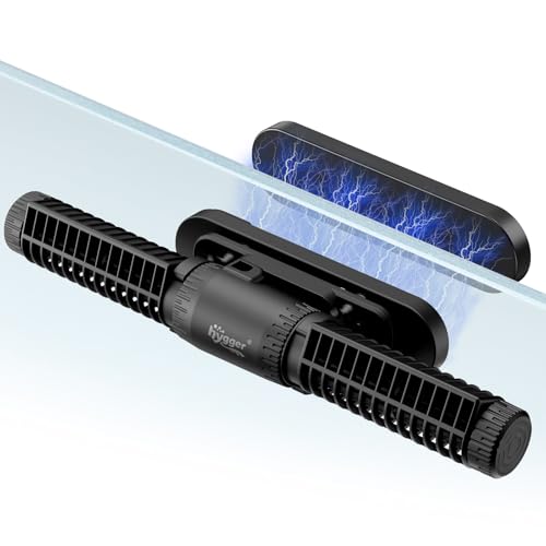 hygger Aquarium Crossflow Wave Maker, Adjustable Direction & Flow Gyre Wavemaker 5 Wave Modes & Tidal Mode Magnetic Powerhead Circulation Pump with Controller For Saltwater Coral Reef Tank 4750GPH - size: 4750 GPH