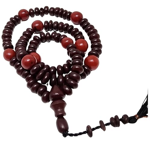 Muslim Prayer Beads AMN-455 Brown Red Color Islam Tasbih 99 Rosary Zikre Misbaha Beads Islamic Religion Eid Ramadan Gift