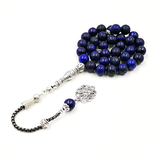 Natural Lapis Lazuli Tasbih 33 45 66 99 Beads Muslim man Accessory Luxury Gift misbaha Islamic Bracelet (8mm x 45beads) - size: 8mm x 45beads