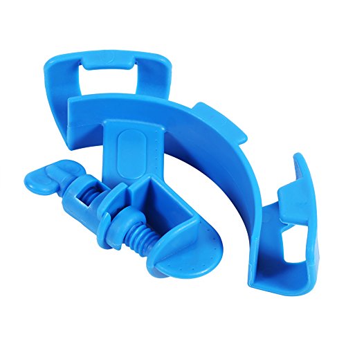 Fish Tank Aquarium Hose Holder, Plastic Filter Pipe Clip, Blue 5 Pcs - Durable Material, Stable Grip, Easy Mounting for Aquarium Cleaning
