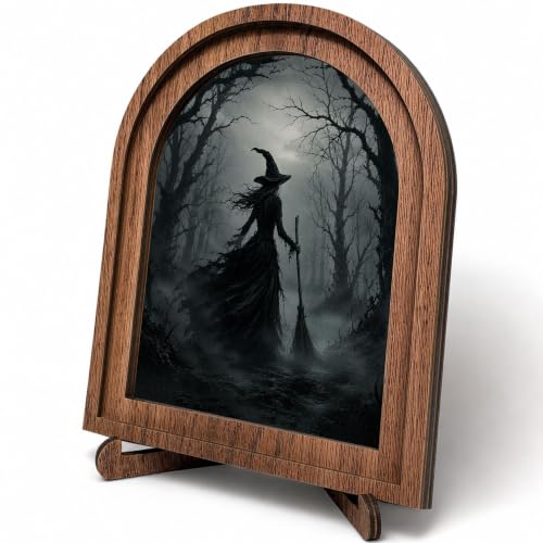 Witch Forest Halloween Arched Table Sign - color: Dark Forest Witch