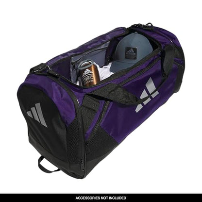 adidas Unisex Team Issue Sports Duffel Bag for Men and Women - color: Collegiate Purple/2