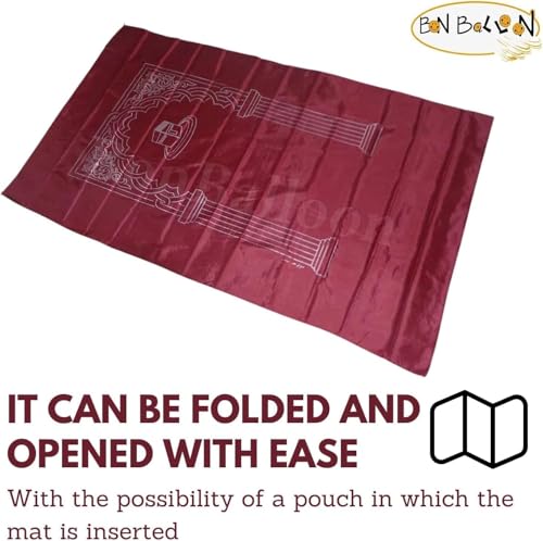 (14 Pcs) Mini Pocket Portable Travel Prayer Praying Rug Mat Namaz Carpet Islamic Muslim Musallah Foldable Arab Salah Sajadah Sajjadah Gift Ramadan Eid (Random Assortment)