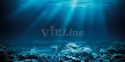 Seabed Coral Aquarium Background Poster PVC Fish Tank Decorations Landscape (48" x 30"/ 122 x 76cm) - size: 48" x 30"/ 122 x 76cm