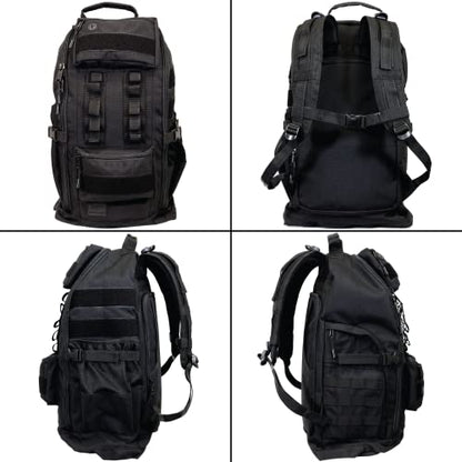Tactical Backpack and Gym Bag 1000D Nylon Black - color: Black, style: Backpack (Tactical)
