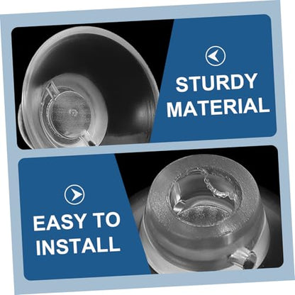 LIOOBO 50pcs Aquarium Cups Holder Fish Tank Feeder Suckers Easy Install Transparent Fixed Accessories for Enhanced Viewing - size: 2.60X2.60X1.50CM