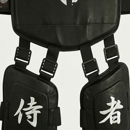 Victorbudo Leather Boxing Muay Thai MMA Training Kickboxing Body Armour Vest Body Protector Belly Pad