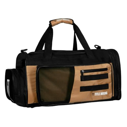 Title Boxing Active Duffle Bag (Black/Beige) - color: Black/Beige