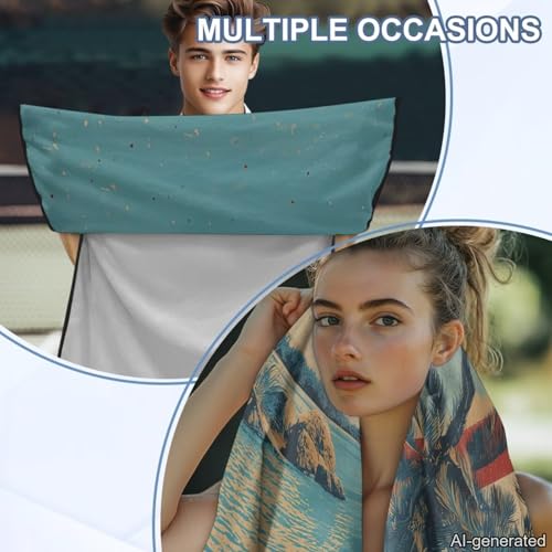 Coconut Tree Print Car Seat Towel Covers Front Seats American Flag Print Car Seat Hoodie Cover 60 x 33 Inch Absorbent Microfiber Towels for Gym Workout, Running, Swimming, Beach Hiking - color: Blue and Red - Coconut Tree American Flag