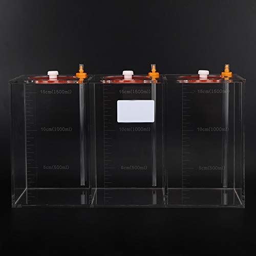 Transparent Acrylic Dosing Pump Store Reservoir Titration Tank Aquarium Sturdy Durable with Scale for Aquarium Reef Tank 2.5L 4.5L Capacity (DT-45 4.5L) - size: DT-45 4.5L