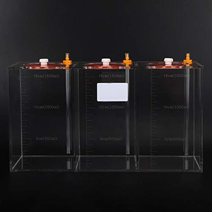 Transparent Acrylic Dosing Pump Store Reservoir Titration Tank Aquarium Sturdy Durable with Scale for Aquarium Reef Tank 2.5L 4.5L Capacity (DT-45 4.5L) - size: DT-45 4.5L