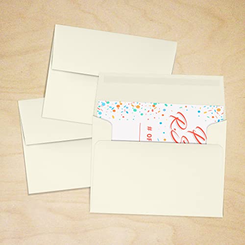 LUXPaper A2 Invitation Envelopes (4 3/8 x 5 3/4) - 70lb. Classic Crest Natural White (500 Qty.) | Perfect for Invitations, Announcements, Sending Cards, RSVP Cards | 4870-70NW-500 - color: 70lb. Classic Crest Natural White, size: 500 Qty.
