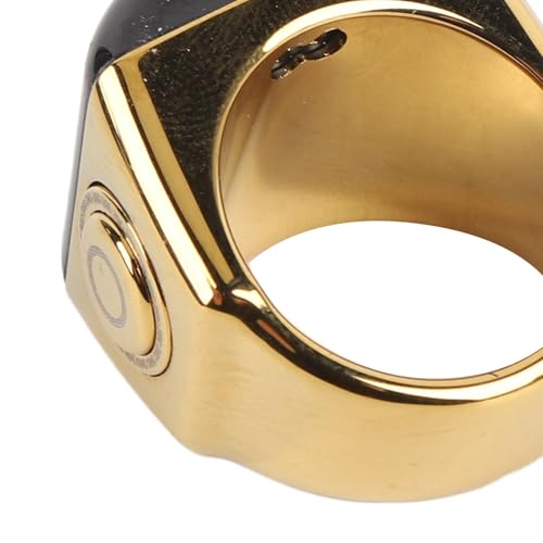 EVGATSAUTO Smart Tasbih Zikr Ring, Muslim Digital Azan Alarm Clock with OLED Screen and IP67 for Men Women Prayer Counter and Tasbih Counter (20mm) - size: 20mm