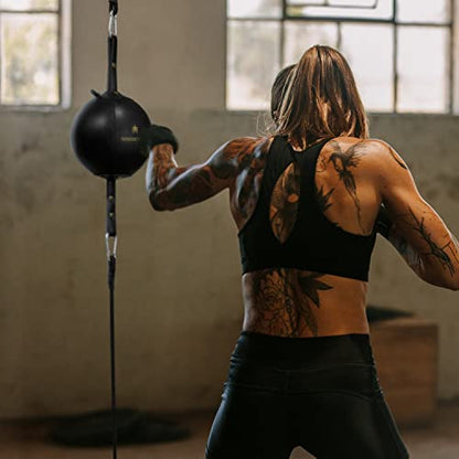 Meister SpeedKills Double-End Leather Speed Bag w/Bungees & Lightweight Latex Bladder - style: Large (9.0")