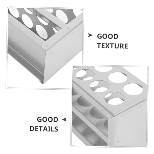 Zerodeko Holder Rack Slot Test Tube Stand for Tubes Easy to Clean for Laboratory Experiments and Sampling Needs